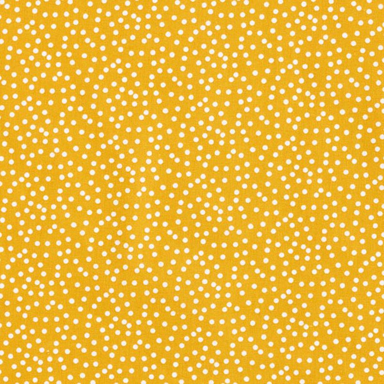 Tkanina bawełniana Kreton nieregularne kropki – żółty curry,  image number 1