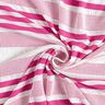 Dżersej wiskozowy kreszowany – biel/pink,  thumbnail number 4
