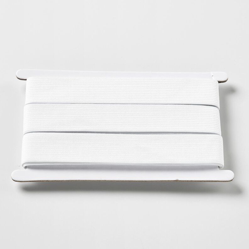 Taśma gumkowa gładka [3 m | 25 mm] – biel,  image number 1