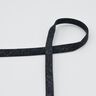 płaski sznurek Bluza z kapturem Lureks [8 mm] – czerń/złoty metaliczny,  thumbnail number 1