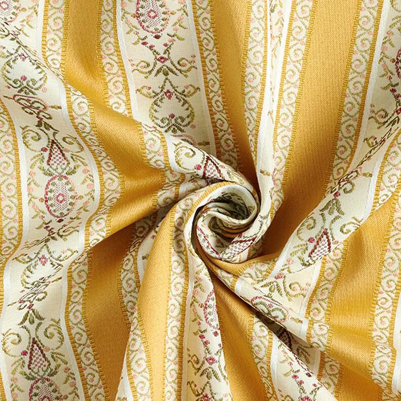 Tkanina meblowa żakardowa Biedermeier w paski – krem/jasna,  image number 4