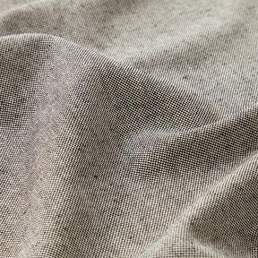 Tkanina dekoracyjna half panama chambray z recyklingu – czerń/biel, 