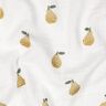 Muślin / Tkanina double crinkle gruszka nadruk cyfrowy | Poppy Fabrics – biel/żółtooliwkowy,  thumbnail number 2