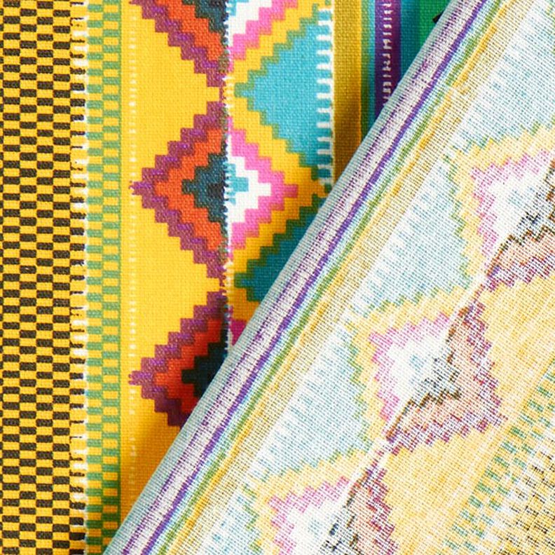 Bawełna powlekana paski etno – wzór Inków,  image number 5