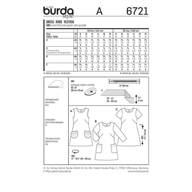 Sukienka, Burda 6721,  image number 7