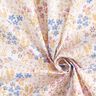 Bawełna powlekana kolorowa łąka kwietna – biel/pastelowy fiolet,  thumbnail number 4