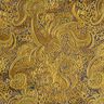 Żakard odzieżowy metaliczny wzór Paisley – złoto/czerń,  thumbnail number 1