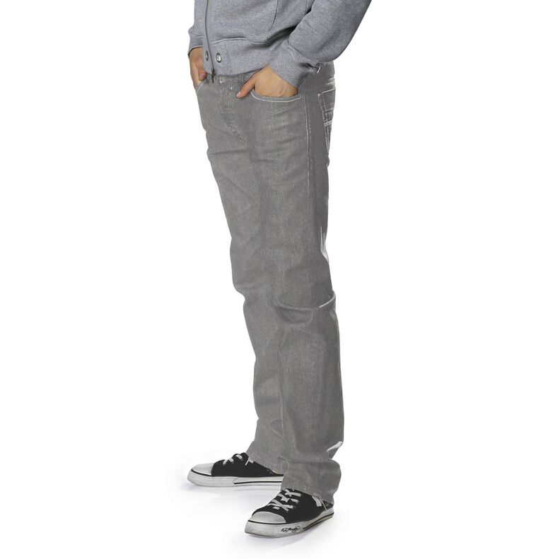 Denim strecz z mieszanki bawełny, średni – szary,  image number 7