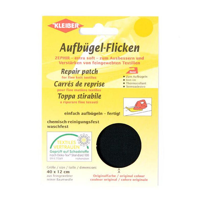 Materiał termoprzylepny Zephir – czerń,  image number 1