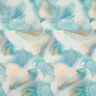 Dżersej wiskozowy we wzór marmurkowy – błękit morski,  thumbnail number 1