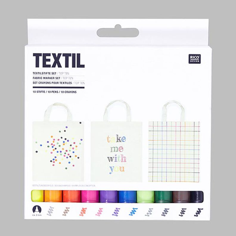 Zestaw markerów do tekstyliów „Top 10” | RICO DESIGN,  image number 1