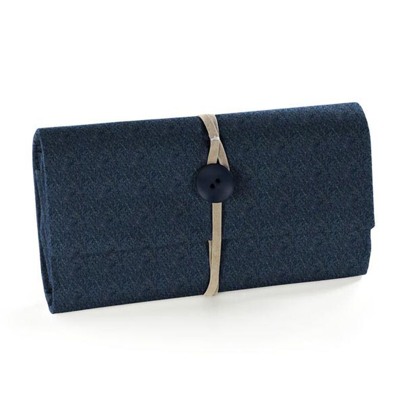 Filc 90 cm / grubość 1 mm – granat navy, image number 4