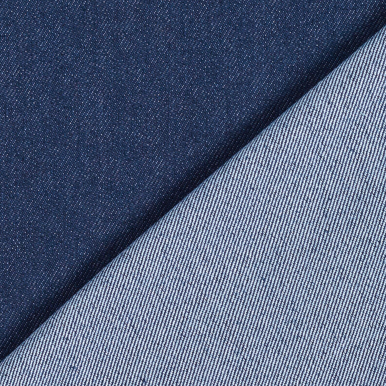 Bawełniany denim strecz, średni – granat, image number 3