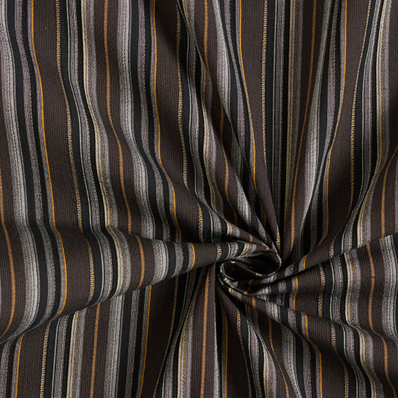 Mieszanka bawełny w paski – czarny brąz,  image number 3