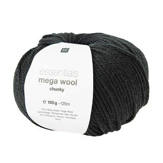 Essentials Mega Wool chunky | Rico Design – czerń, 