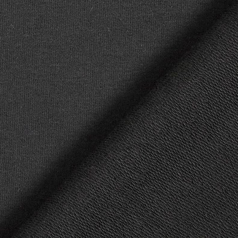 Lekka dresówka pętelkowa french terry jednokol. – czerń,  image number 4