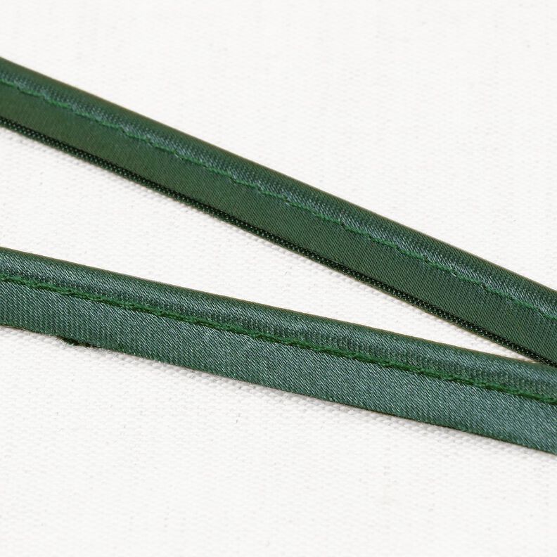 Satyna Taśma wypustkowa [10 mm] – zieleń,  image number 1