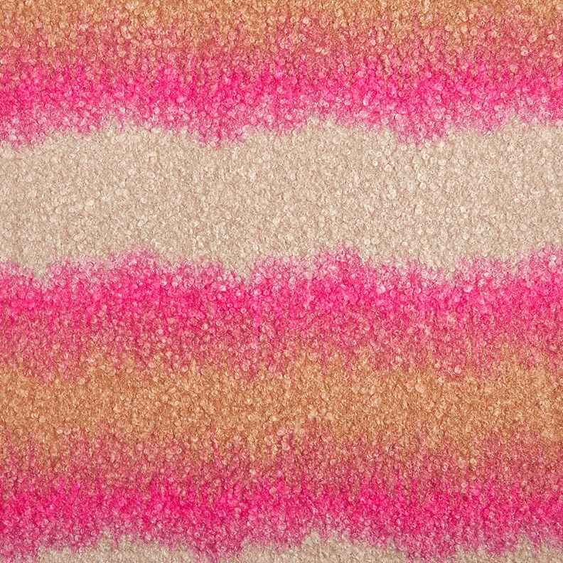Tkanina płaszczowa Dzianina bouclé gradient – nerkowiec/pink, image number 1