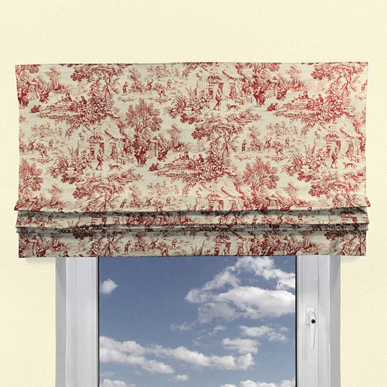 Toile de Jouy – czerwień karminowa,  image number 6