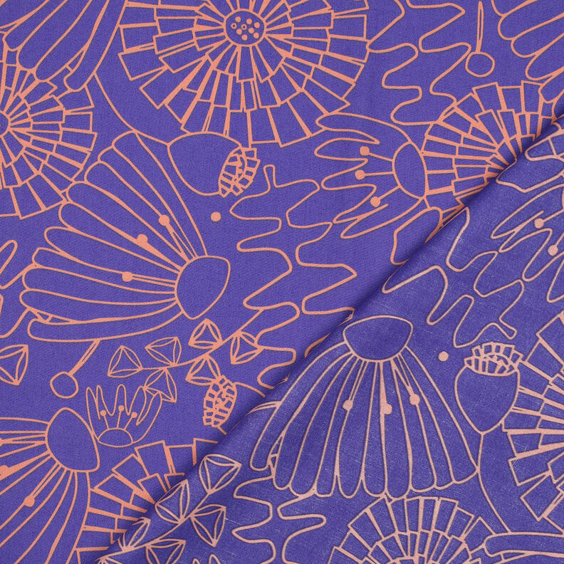 Popelina bawełniana Eden | Nerida Hansen – lilia/brzoskwinia,  image number 4