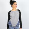 FRAU LILLE – bluza z rękawami raglanowymi i trójkątnymi wstawkami po bokach, Studio Schnittreif |,  thumbnail number 6