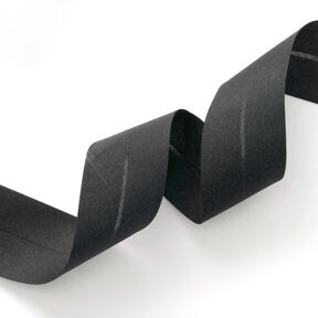 Taśma skośna Polycotton [50 mm] – czerń, 