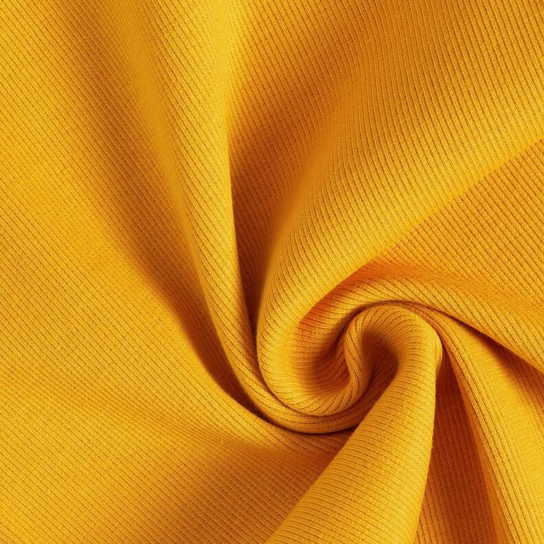 2x2 Dzianina ściągaczowa Jednokol – żółty curry,  image number 1