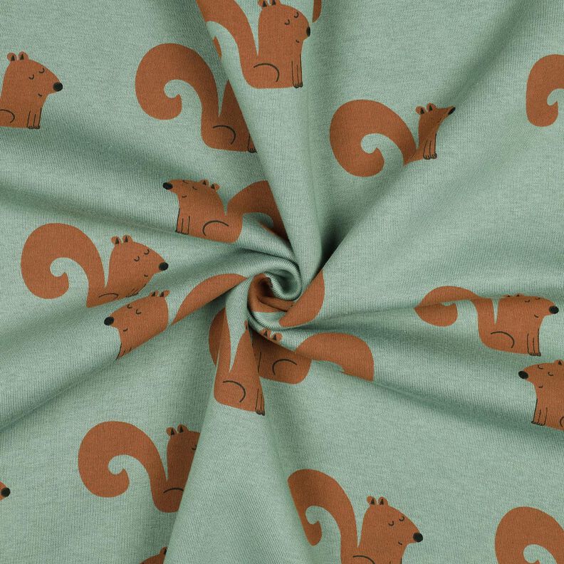 Dzianina dresowa drapana jednorożce | Poppy Fabrics – zieleń trzcinowa/brąz,  image number 3