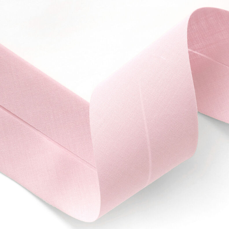 Taśma skośna Polycotton [50 mm] – jasny róż,  image number 2