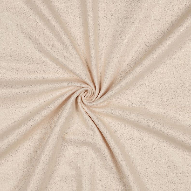 Muślin / Tkanina double crinkle drobne błyszczące kropki | Poppy Fabrics – piasek,  image number 1